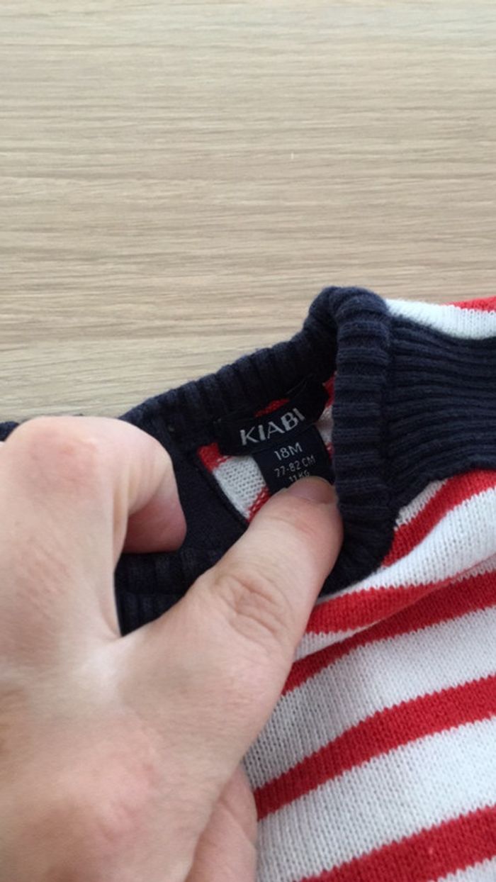 Pull kiabi marinière - photo numéro 3