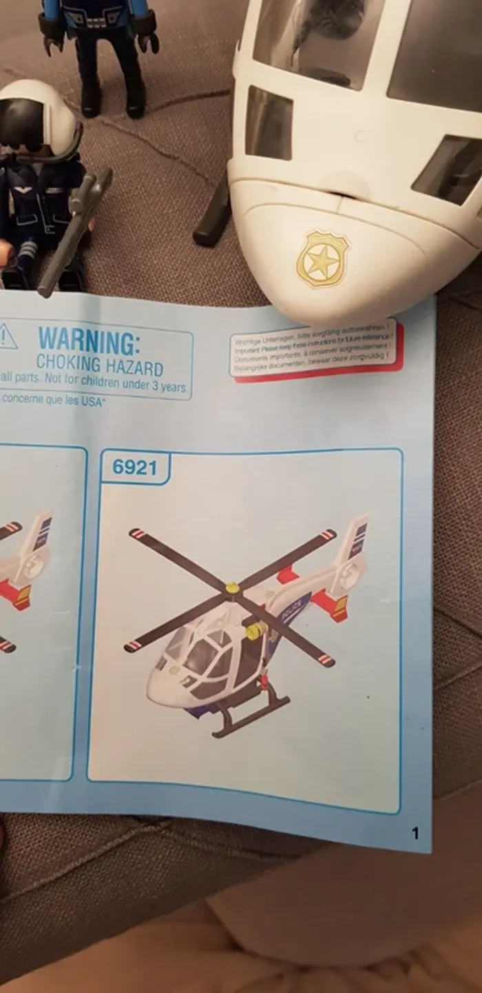 Playmobil City Action - Hélicoptère de police - T. Dès 4 ans - photo numéro 2