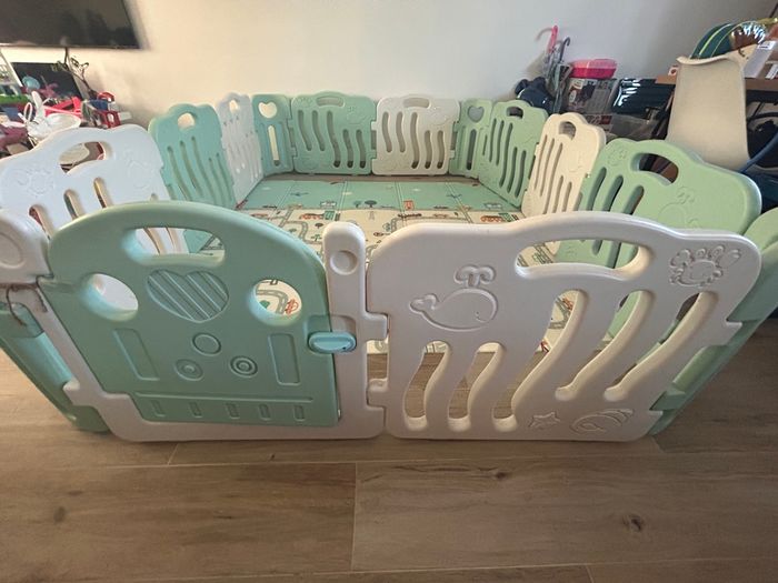Grand parc bébé pliable et modulable - photo numéro 2