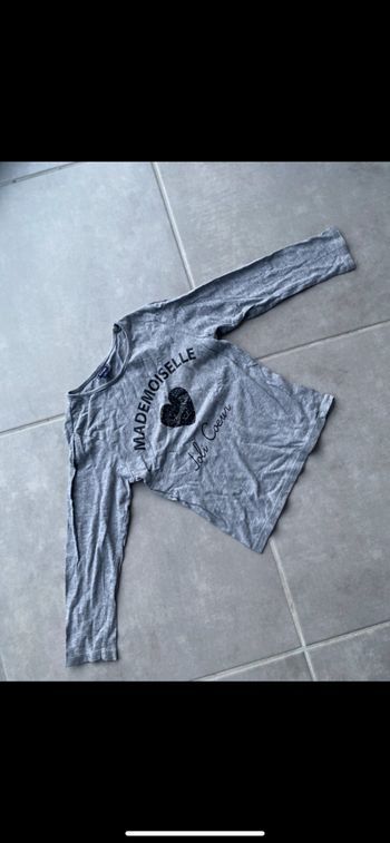 Tee shirt Coeur manches longues 5 ans