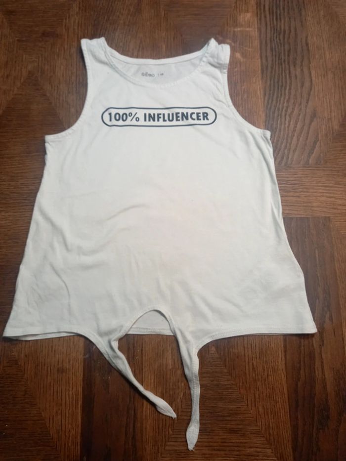 Débardeur "influencer" 10 ans