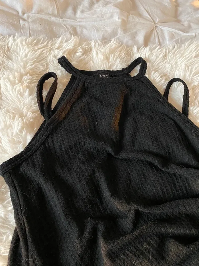 Top noir épaules dénudées taille S - photo numéro 3