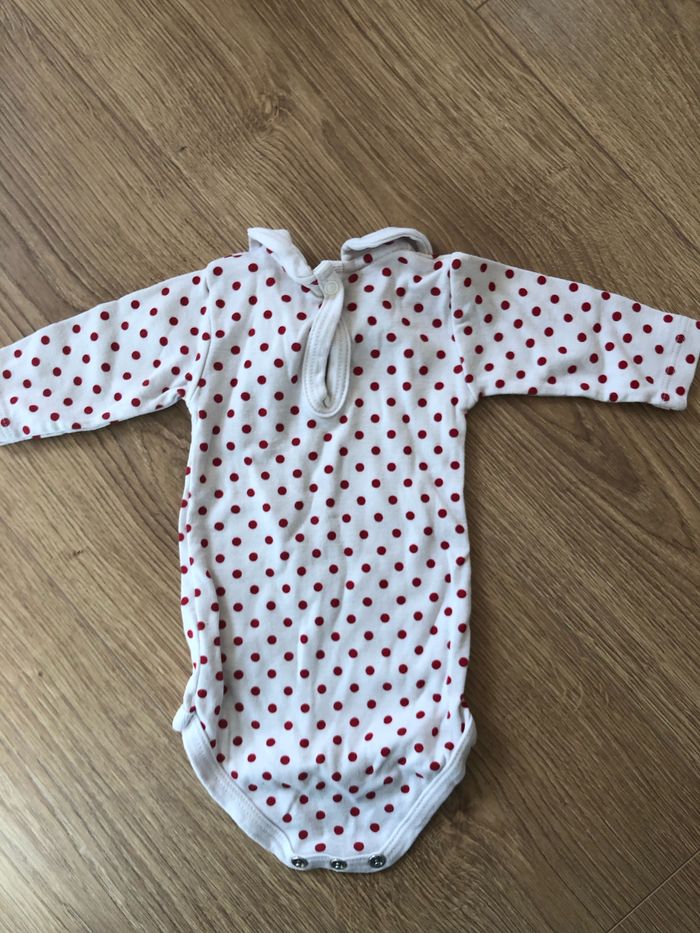 Body petit bateau à pois et col - photo numéro 3