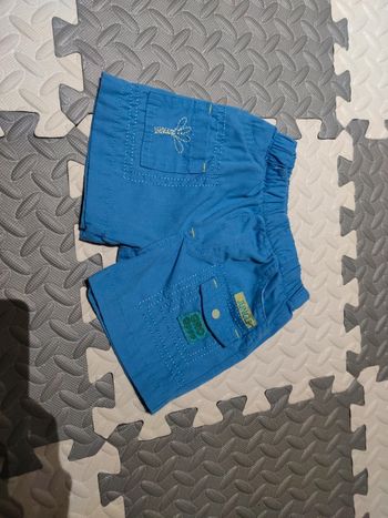 Shirt bleu motif jungle 9 mois