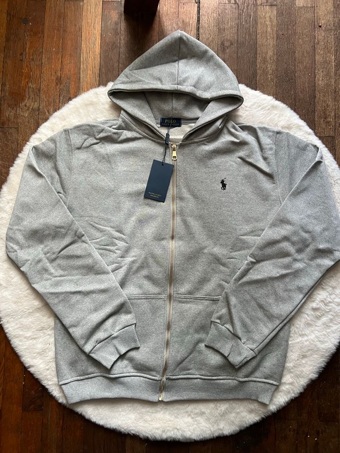 Sweat à capuche Ralph Lauren gris - neuf avec étiquette taille M