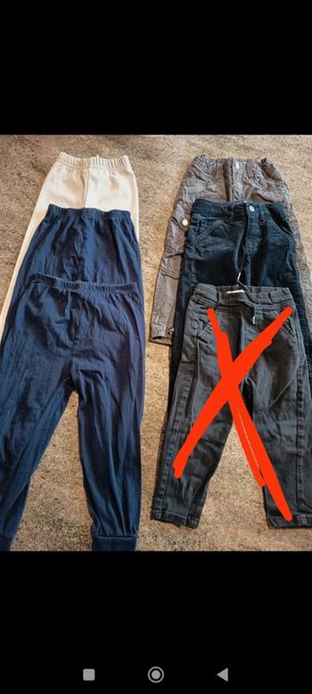 Lot de 5 pantalons/ leggings taille 3 ans