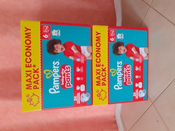 Lot 2 Maxi Pack Pampers - 148 PANTS - Taille 6