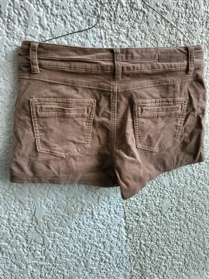 Short court en velours marron T 36 bonobo - photo numéro 5
