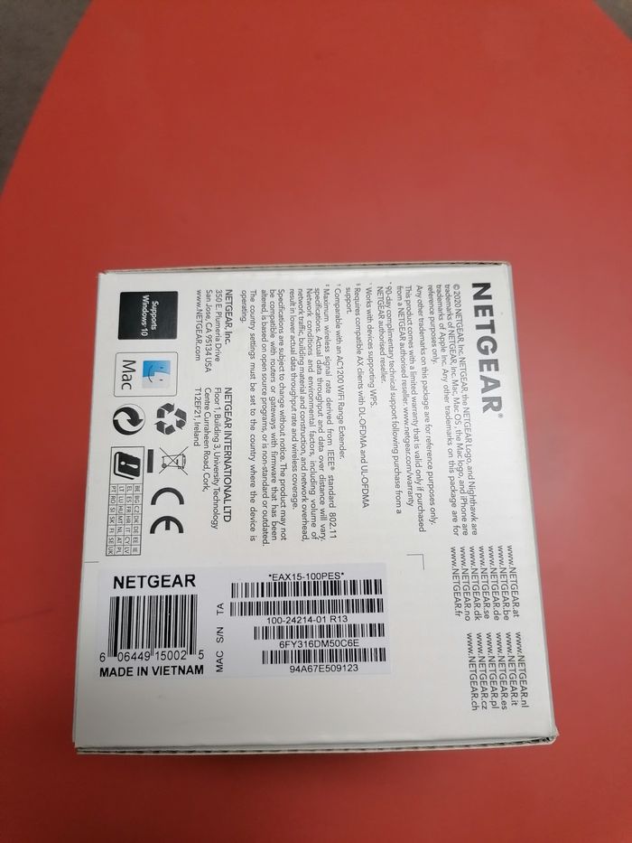 Répéteur Netgear WIFI 6 EAX15 AX1800 neuf et emballé - photo numéro 3