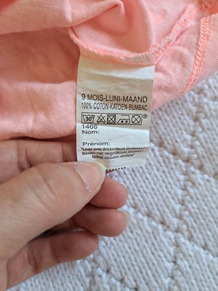 Débardeur rose pâle motif étoiles INFLUX 9 mois - photo numéro 4