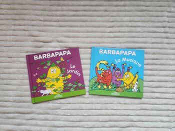 Lot 2 livres Barbapapa – Le jardin + La musique – Très bon état