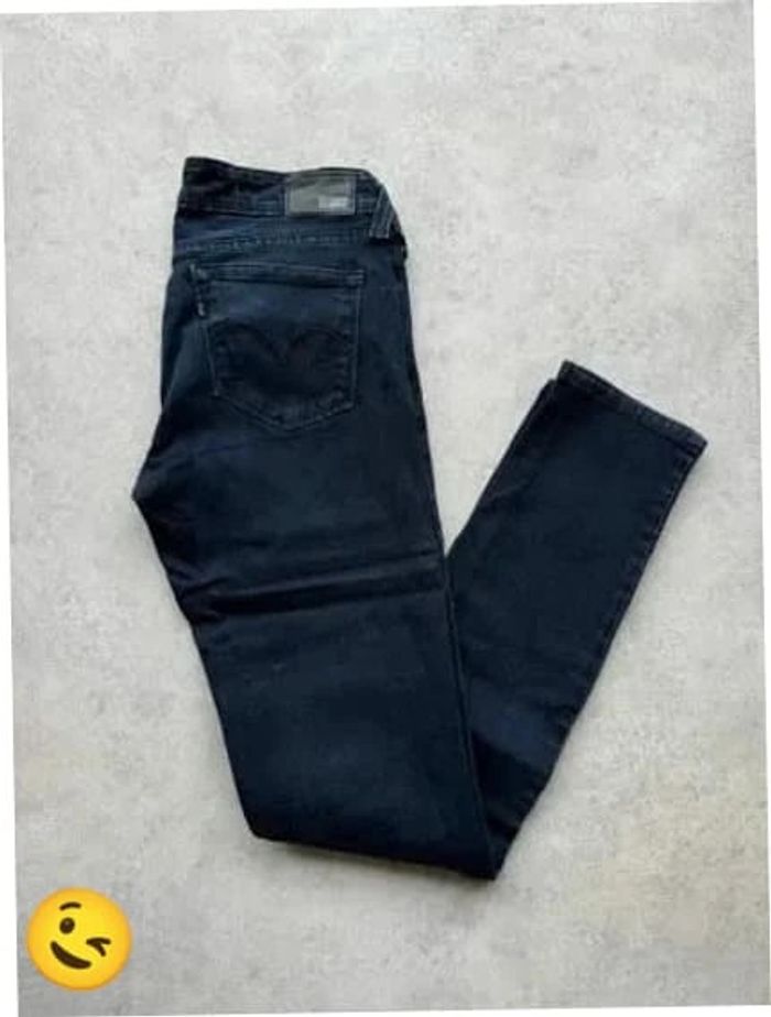 Jeans Levi's Demi Curve W27 FR36 L32 coupe skinny noir Femme Women pan532b