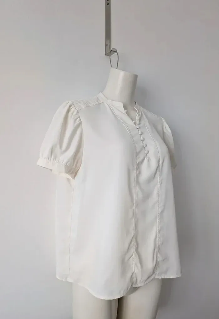 Blouse chemisier manches courtes - Cyrillus - taille 38 - photo numéro 2