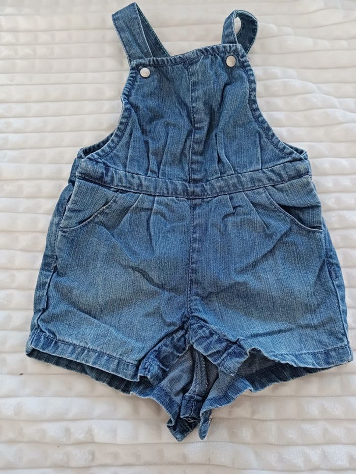 Salopette short 3 mois