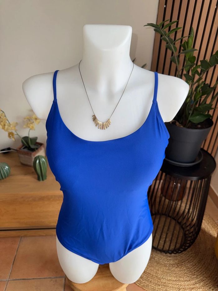 Maillot de bain bleu 1 pièce - photo numéro 2