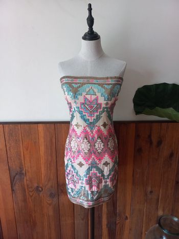 Robe bustier brillante