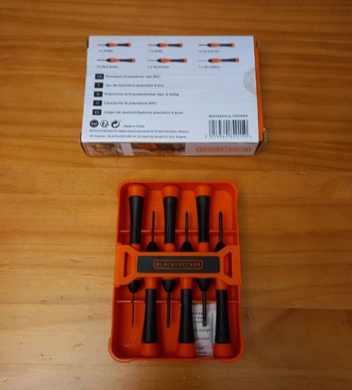 Set de 6 tournevis de précision Black & Decker Neuf (n°1) - photo numéro 2