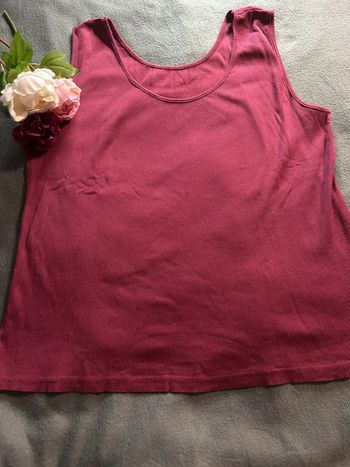 Débardeur bordeaux femme