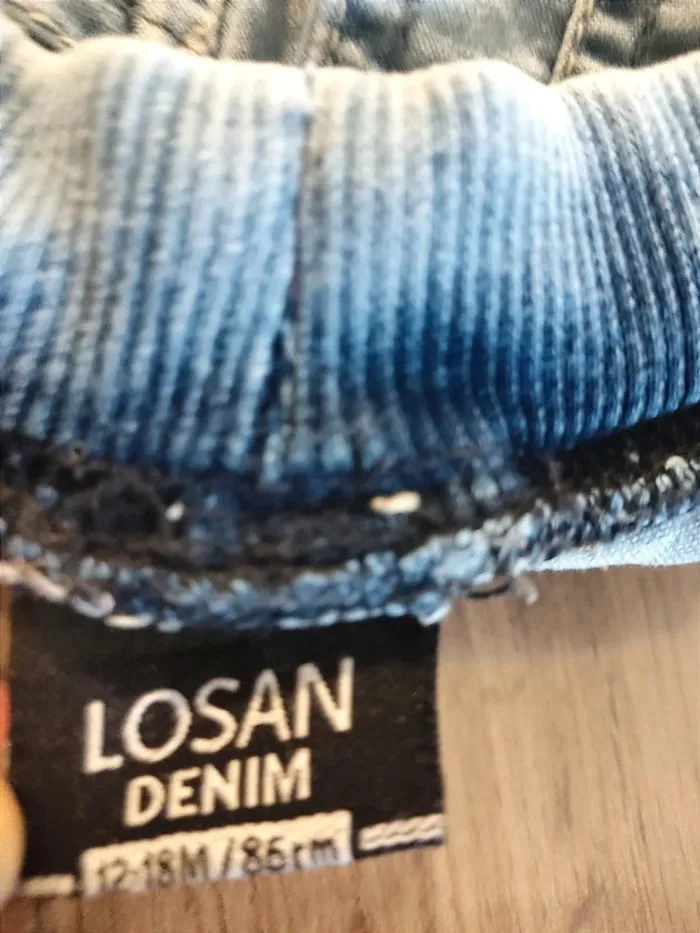 Short en jean Losan pour garçon 12/18 mois - photo numéro 3