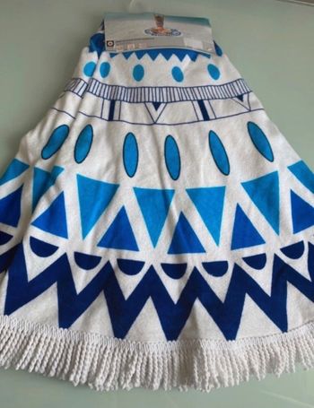 Grande serviette de plage ronde