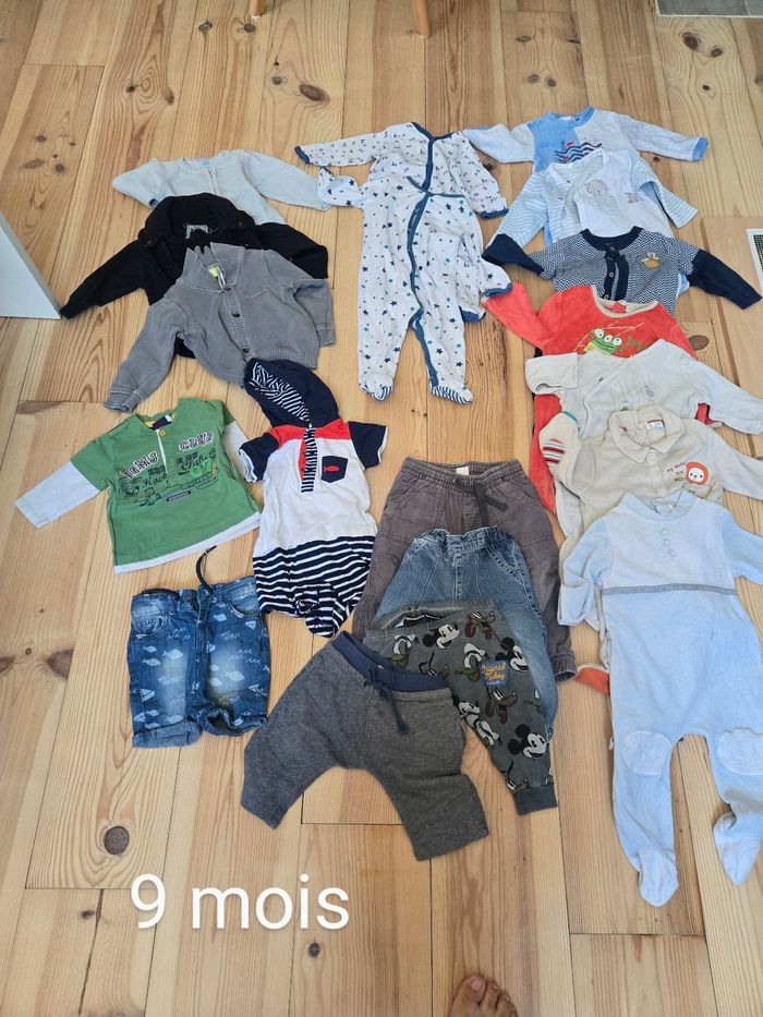 Lot vêtement 0 a 12 mois bébé garçons