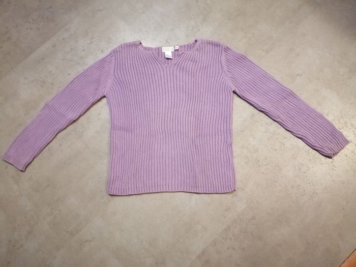 Pull coton mauve 16 ans EDEIS neuf - photo numéro 2