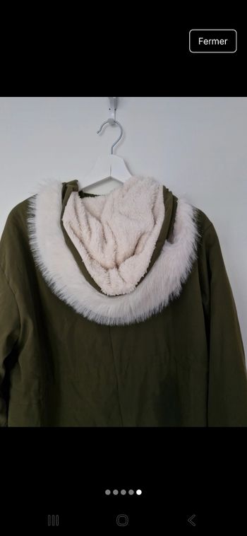 Manteau kaki avec intérieur polaire