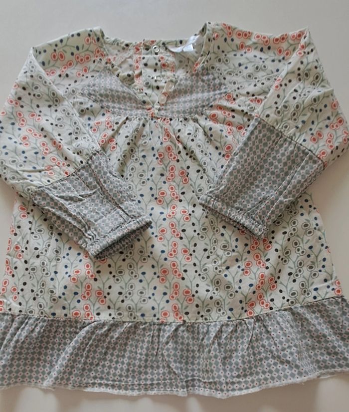 Blouse fille manches longues 18 mois