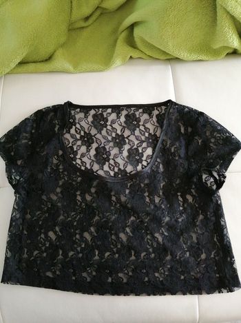 Crop top dentelle T38