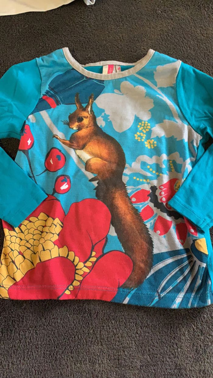 T-shirt manches longues écureuil