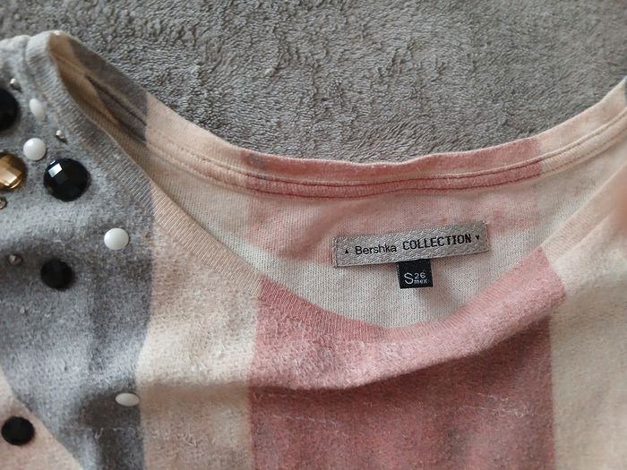 Top Bershka Union Jack avec Détails Bijoux Taille S - photo numéro 5
