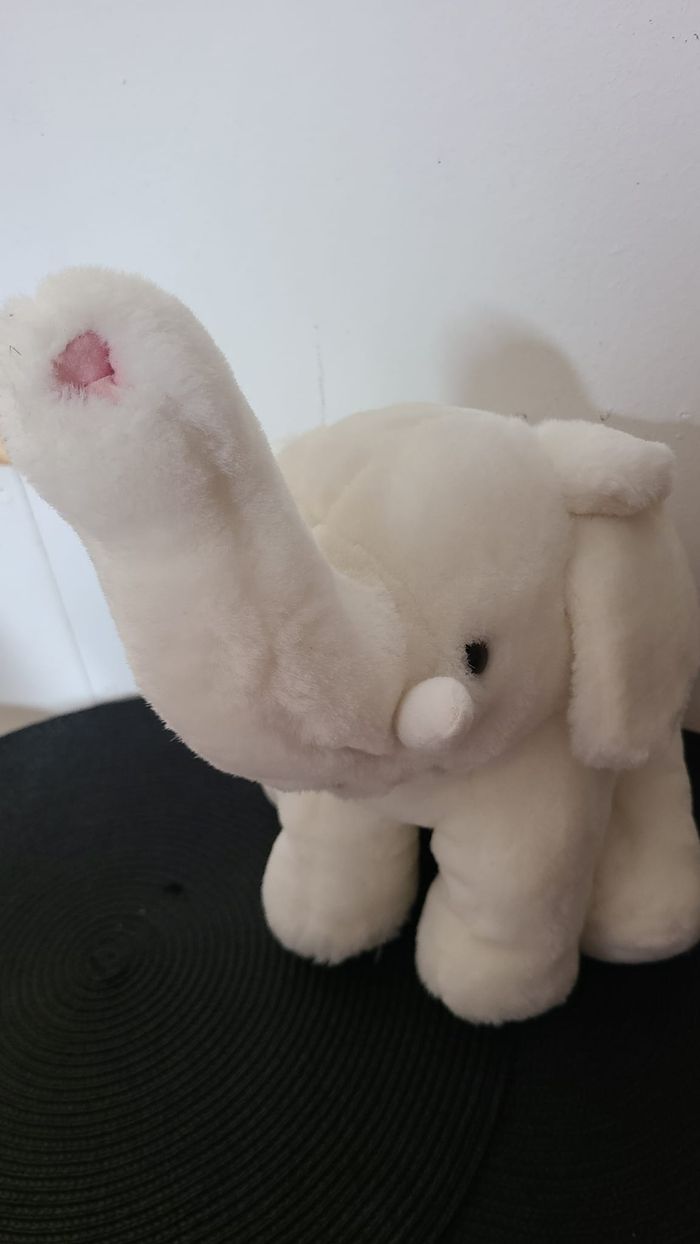 doudou éléphant blanc - photo numéro 4