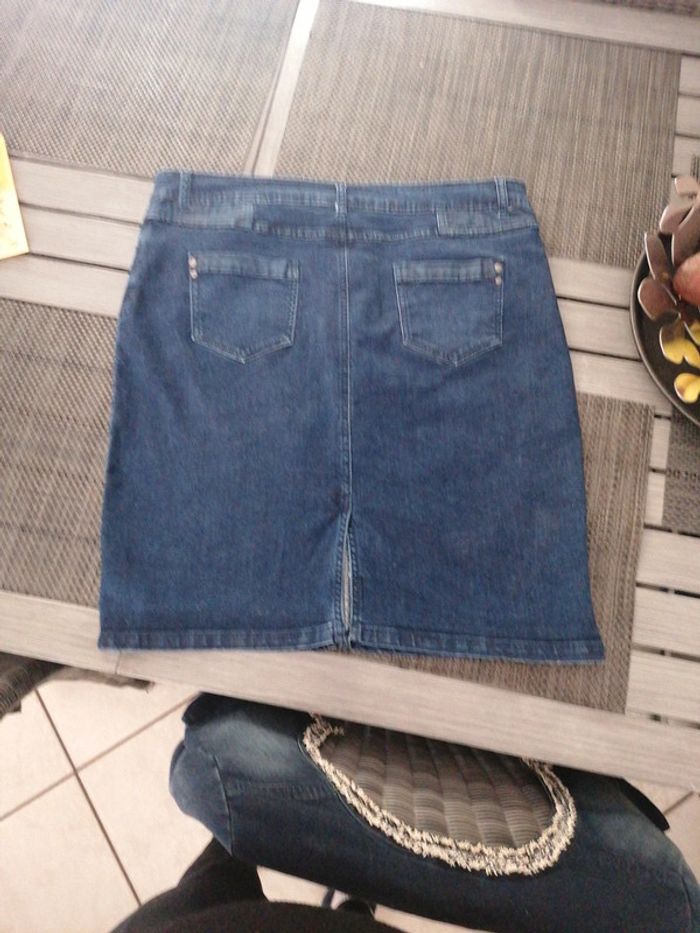 Jupe en jean scottage taille 44 - photo numéro 3