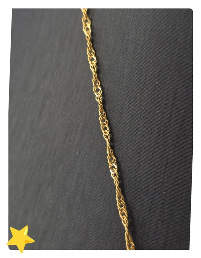 Collier acier inoxydable dorée pendentif cœur solitaire - photo numéro 5