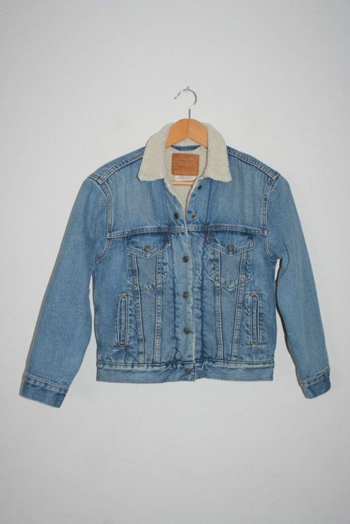Veste en jeans fourrée Levis taille XS