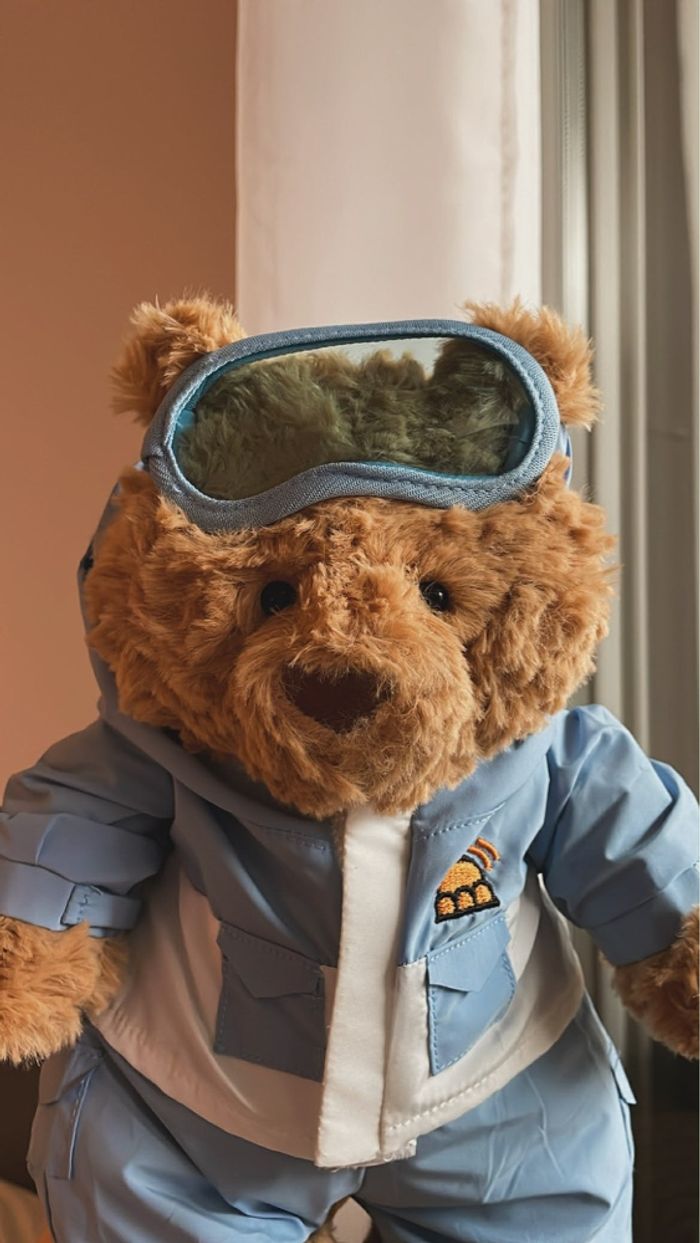 Peluche Jellycat Bartholomew Bear suit Snow - photo numéro 6