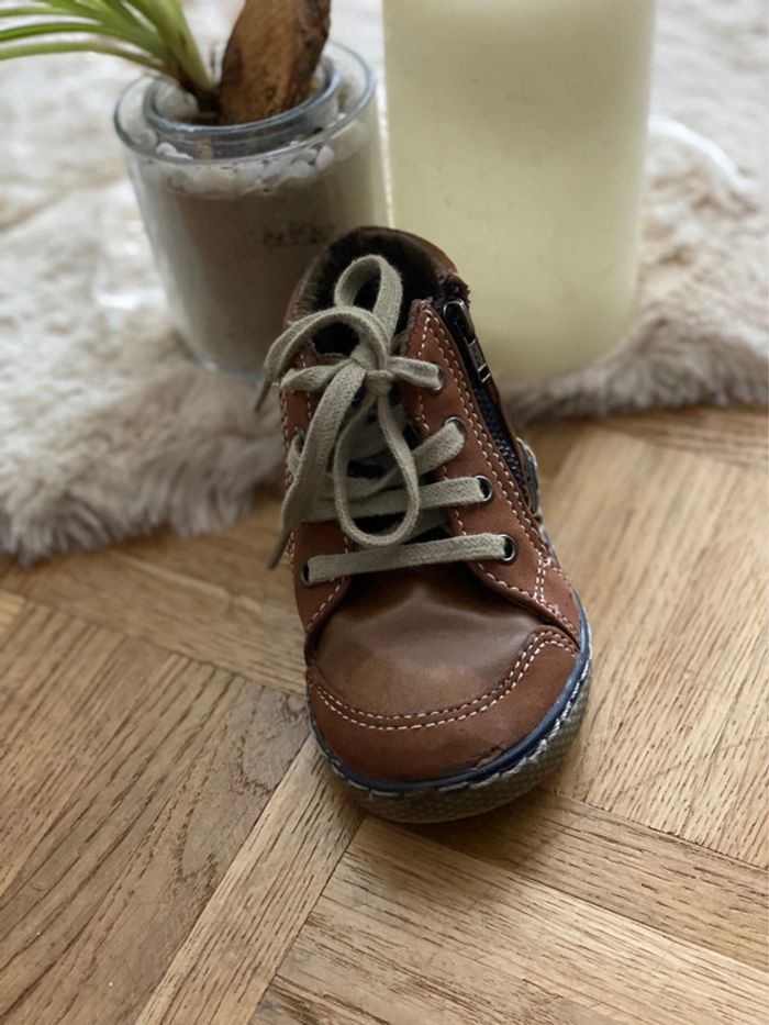 Chaussures 👞 - Kikirimu - Taille 22 - cuir marron - TBE - photo numéro 4