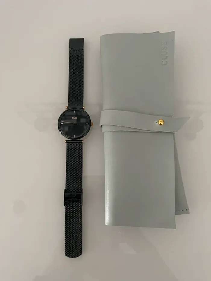 Montre Triomphe Mesh noire Cluse neuve