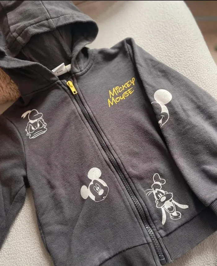 Gilet zippé à capuche - Mickey Mouse - 6 ans - photo numéro 3