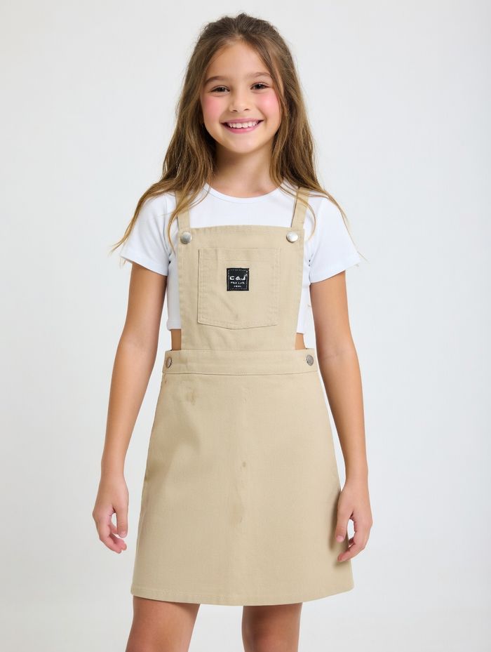 Robe salopette beige Taille 14 ans - photo numéro 3