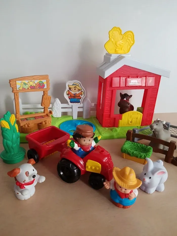 Fisher Price écurie et stand du marché fermier Little people - photo numéro 20