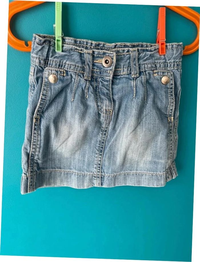 Belle jupe en Jean taille ajustable 4 ans okaïdi