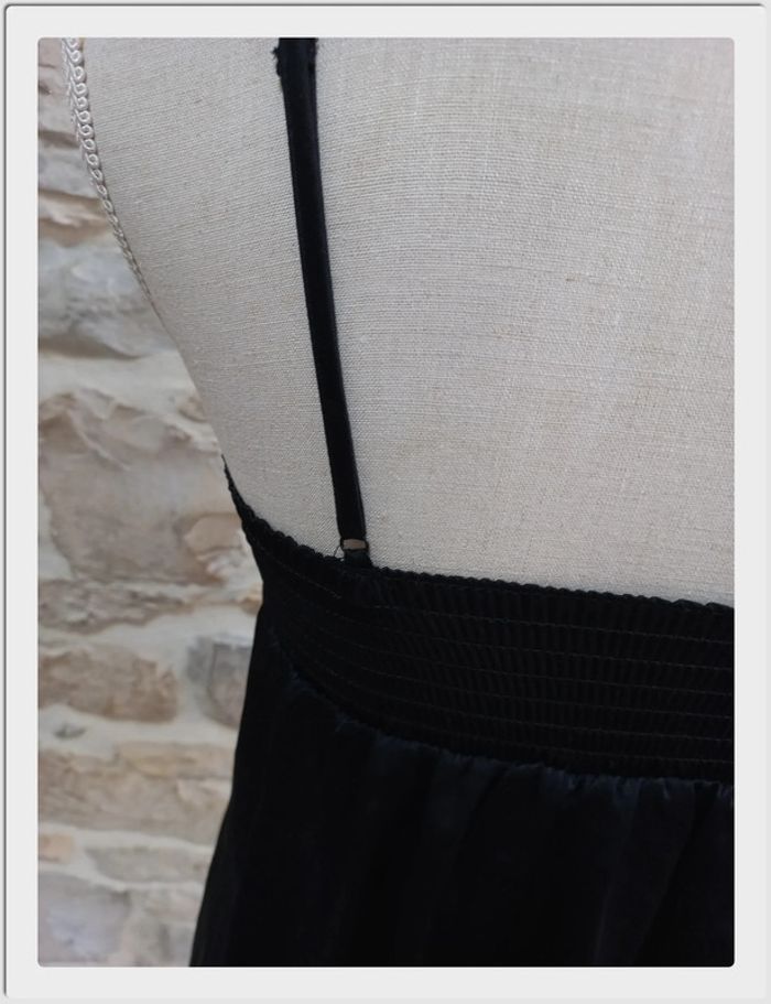 Top à bretelles noir Camaïeu avec nœud et volant - S/M) - photo numéro 6