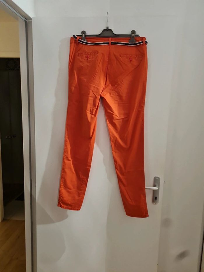Pantalon toile rouge - photo numéro 3