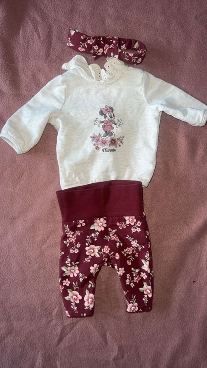 Ensemble fille Minnie 0/1 mois - photo numéro 2