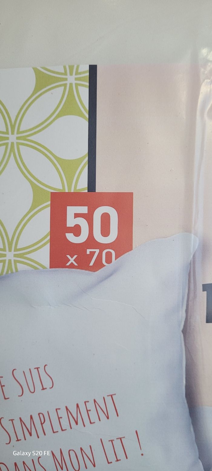 lot de 2 Oreillers Dodo 50×70 cm neuf - photo numéro 6