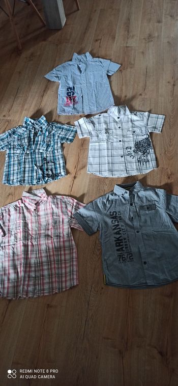 Lot de 5 chemisettes 10 ans