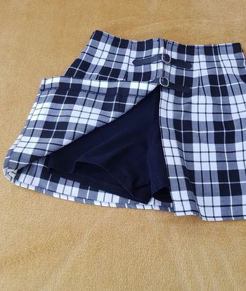 Mini jupe short écolière à carreaux