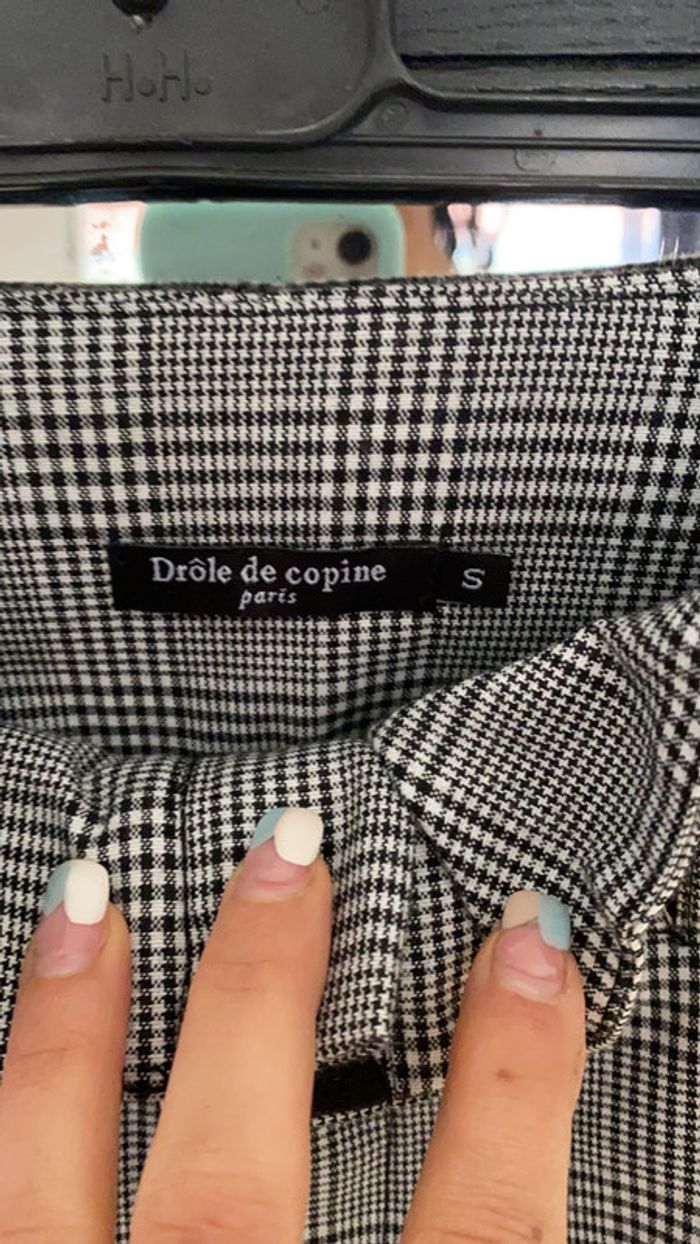Pantalon carreaux drôle de copine - photo numéro 3