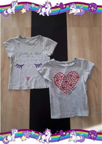 Lot 2 tshirt taille 6 ans